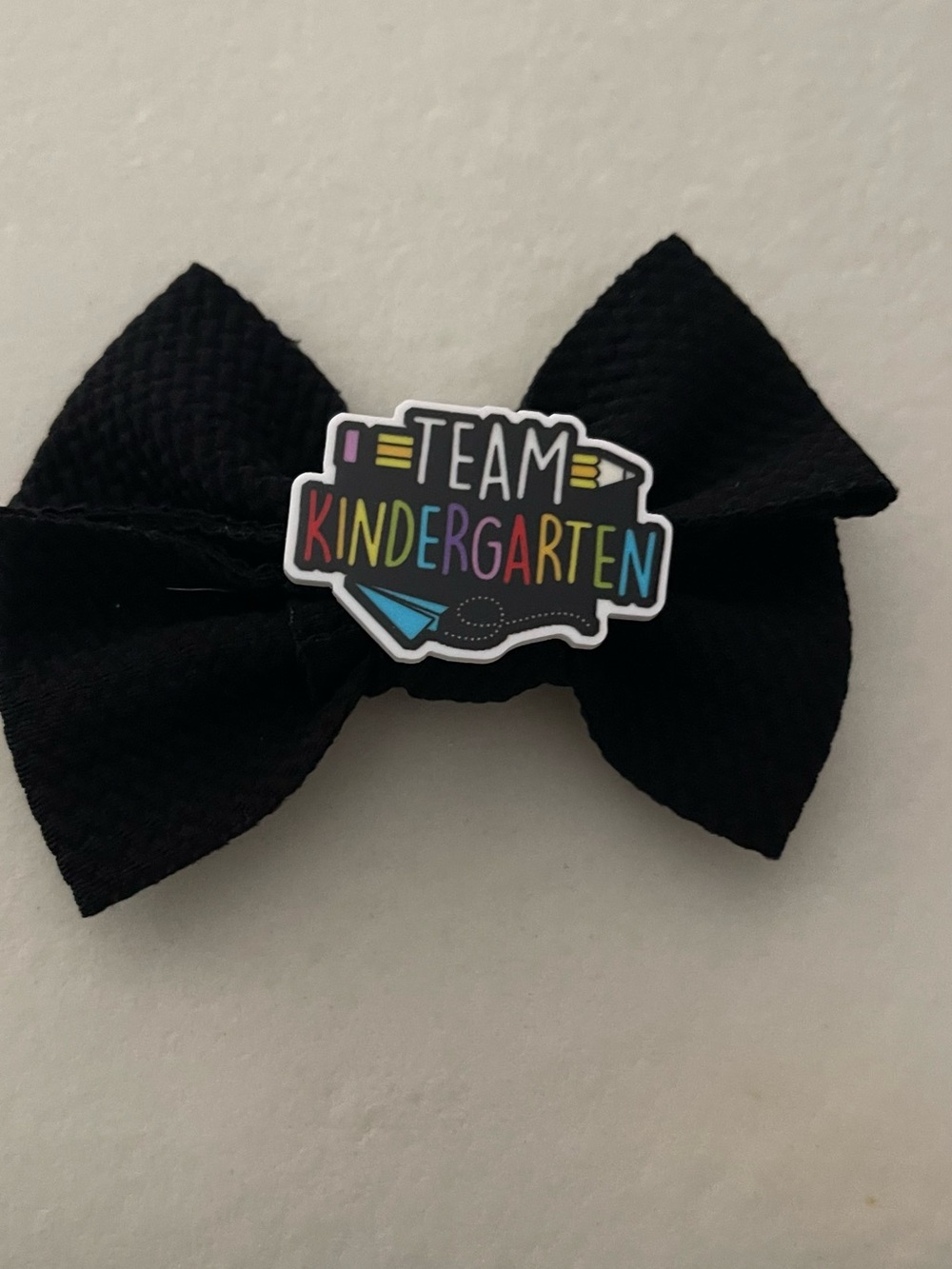 Team Kindergarten Black Bow